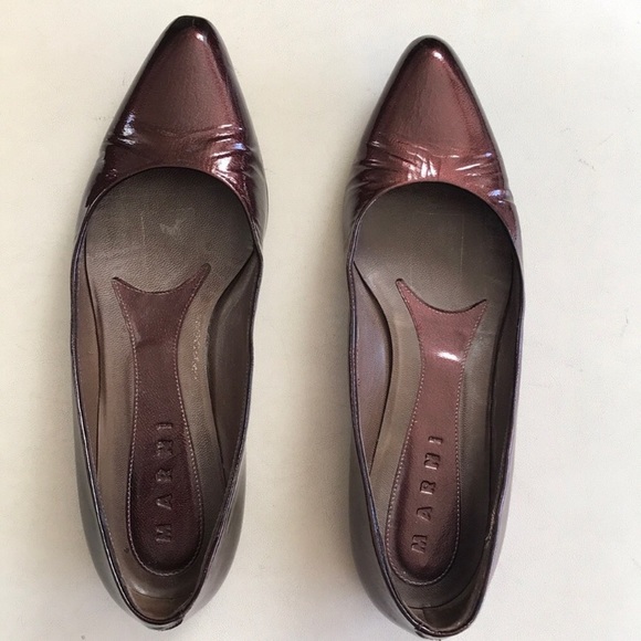 Marni patent burgundy flats size 40/9.5 - Picture 8 of 8